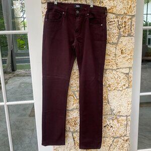 Burgundy Paige Denim Jeans